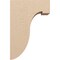 Ekena Millwork 9"W x 18"D x 27"H Classic Del Monte Rough Cedar Woodgrain TimberThane Corbel, Primed Tan CORUR09X18X27DELRCPR - alternate 6